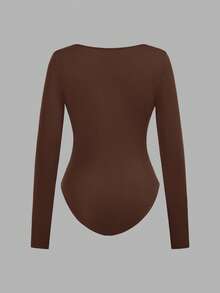 SHEIN EZwear 3件套女士方领长袖紧身衣套装 - 彩色 - 查看 8