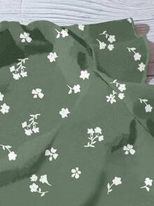 EMERY ROSE Camisa casual con estampado floral y cierre de botones delantero con mangas con volantes para mujer de talla grande, adecuada para verano, otoño e invierno, blusas elegantes para vacaciones - Multicolor - Ver 4