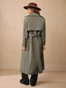 Wildy Double Breasted Belted Trench Coat