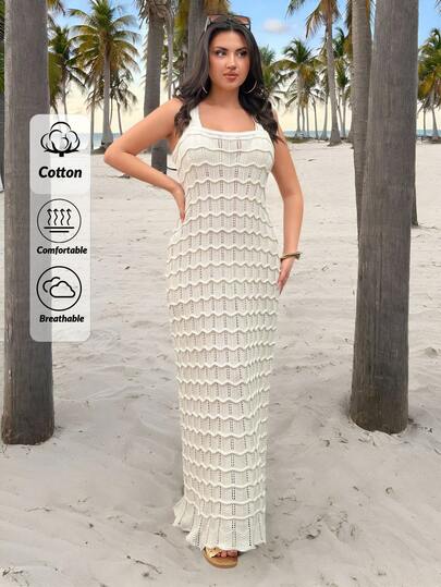 EURMUSE Ihålig klänning i plusstorlek