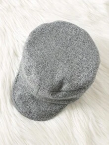 SHEIN 买一送一婴儿/男婴/女婴 2 件/套羊毛加厚灰色羊毛大衣夹克带帽，加厚大衣，冬季大衣，绗缝大衣，舒适百搭简约百搭风格，适合室内、户外滑雪、日常穿着、运动、玩耍、派对、拍照、节日、圣诞节、万圣节 - 灰色 - 查看 8