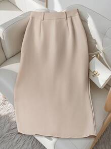 Franclia Váy chữ A cao cấp thiết kế nút cài đơn cho nữ, váy đi làm thanh lịch hàng ngày, váy màu mơ, váy màu mơ tương phản màu trắng cho nữ, váy cài nút phía trước, váy màu be, váy cạp cao, váy thanh lịch, quần áo mùa thu cho nữ, quần áo mùa thu cho nữ, quần áo mùa thu, trang phục mùa thu cho nữ, trang phục mùa thu cho nữ, quần áo mùa thu, quần áo mùa thu cho nữ, quần áo mùa thu, quần áo mùa thu, quần áo mùa thu, thanh lịch, thời trang, thường ngày, đi làm, công sở, văn phòng, giải trí, phù hợp với mọi phong cách, trang phục chuyên nghiệp, thành thị, giáo viên. - Màu Khaki - Xem 2