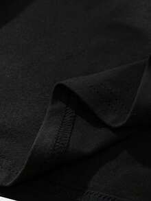 Manfinity LEGND Áo thun nam ngắn tay dệt kim cổ tròn màu đen - màu đen - Xem 5