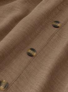 EMERY ROSE Halloween Plus Size Skirts - Mocha Brown - View 4