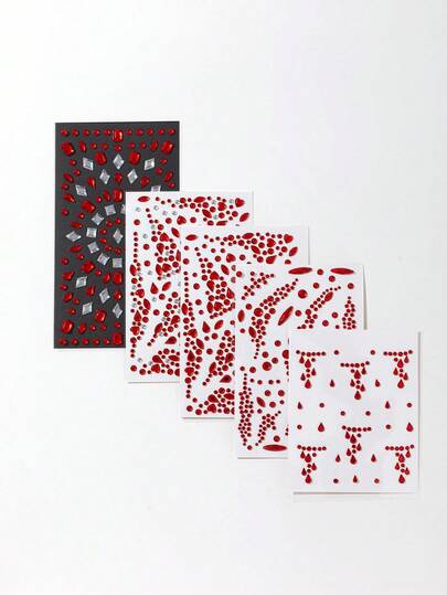 J-Fashion Assorted Butterfly, Halloween Glitter & Facial Gems