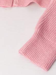 GlowEve CURVE 春季浪漫渐变粉色针织开衫 - 彩色 - 查看 3