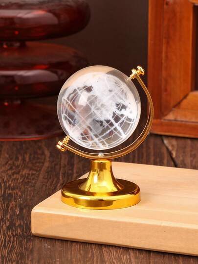 1 件塑料装饰物，地球仪设计家居装饰工艺品，生日毕业最佳礼物