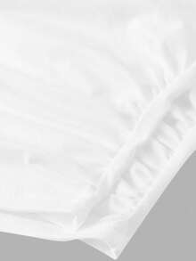 SHEIN Girlism Dozemod Tween Girl Tween Girl 2 件简约褶饰吊带背心文胸套装 - 白色 - 查看 7