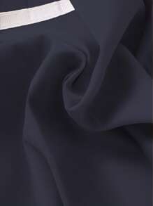 SHEIN Genkimix Kids Jupe plissée bleu royal pour jeunes filles avec ceinture tissée et bordure décorative - bleu indigo - Voir 6