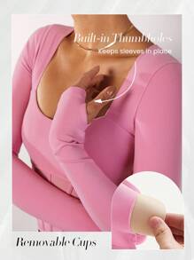 GLOWMODE FeatherFit™ Áo nịt ngực Hiệu ứng Gầy Áo - Hồng - Xem 6