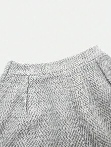 SHEIN Clasi Conjunto de 2 piezas de chaleco + pantalones cortos para otoño/invierno, elegante conjunto de vestidos de mujer, conjunto de dos piezas de traje de mujer para temporada de otoño, ropa de trabajo de invierno para mujer, conjuntos de invierno para mujer, ropa profesional de invierno para mujer