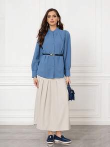 Sleekvia Women's Casual Comfortable Flat Slip-On Shoes, Versatile For Daily Wear For Christmas - Royal Blue - View 10