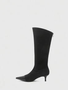CUCCOO BIZCHIC Women's Fashion Commute Party Versatile Stiletto Boots - Black - View 9