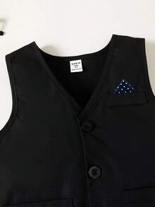 Souflis Souflis Young Boy Multi-Piece Gentleman Formal Outfit Set: Collared Vest, Bow Tie, Trousers, Suitable For Wedding, Wedding Guest, Pageboy, Ring Boy, Autumn/Winter