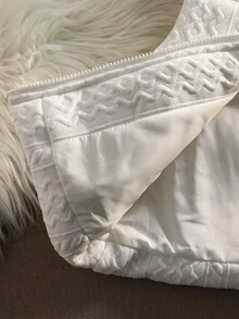 Kleine Mädchen Lässig einfarbige ärmelloser Kapuzenjacke, Winter - Beige - Übersicht 7