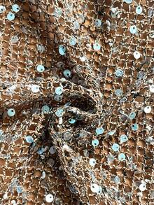 Áo crop top đính sequin thời trang dành cho nữ - Màu nâu  Mocha - Xem 7