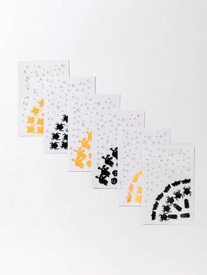 J-Fashion Assorted Butterfly, Halloween Glitter & Facial Gems