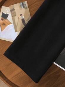 Rusticease Women's Solid Color Casual Pants Fall Clothes For Women Fall Clothes For Women  Autumn Clothes  Autumn Women  Women's Winter Clothes - Black - View 3