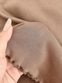 LMoss Kids 3件套少女纯色罗纹领保暖内衬厚T恤套装