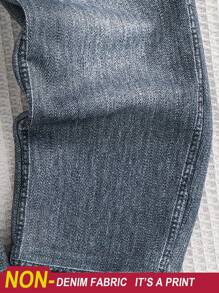 SHEIN 2pcs Young Boy Woven Plaid Casual Shirt And Pants Set Fall Winter - Blue - View 11