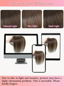 10 英寸女士髮飾真人發片適合頭髮稀疏女士 - S3 - 查看 9