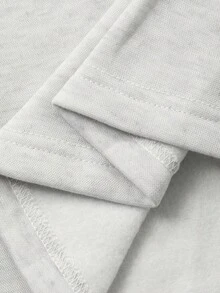 DAZY Váy dài vừa phải họa tiết khối màu phong cách Hàn Quốc cho bé gái mùa thu đông - Xám - Xem 9