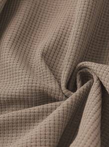 EMERY ROSE Plus Size Solid Color Casual Long Sleeve T-Shirt, Suitable For Spring And Autumn Fall Cloth For Women