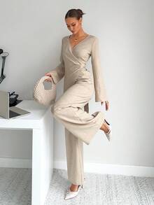 Siren Gaze New Autumn Waist Shirt Suit, Elegant Two-Piece Suit, Linen Waist Shirt, Casual Suit, Teacher's Day, Travel, Airport Wearet Modest Two Piece Set Comfortable Two Piece Set Winter