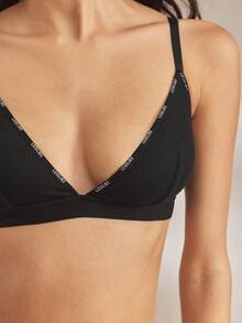 Ocili 3件套女士深V领休闲图案无钢圈文胸 - 彩色 - 查看 3