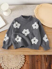 Emery Rose Kids Emery Rose Kids 秋冬少女碎花休闲毛衣