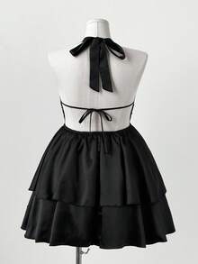 Sunspun 万圣节大码连衣裙 - 黑色 - 查看 3