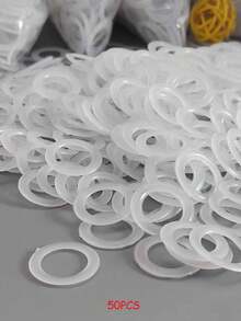 400pcs Crochet Rings, Bag Shaping Rings, O-Rings, Plastic Circles 2cm, Suitable For Circle Shaping, Backpack Decoration, And Pet Chew Ring Accessories