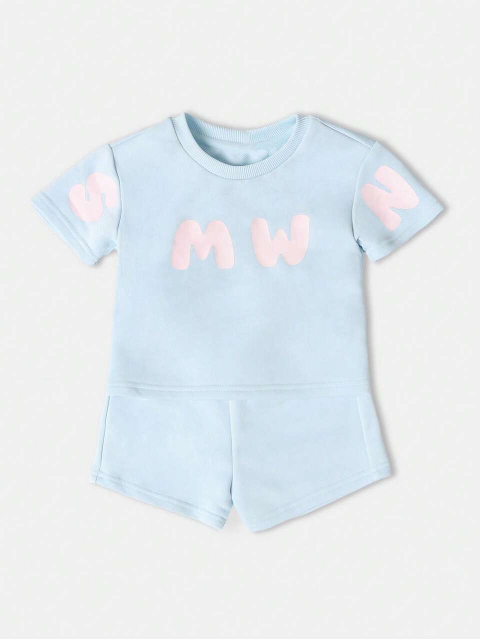 Oversized SMWN T-Shirt With Matching Shorts Set