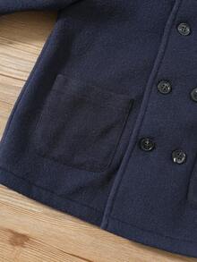 SHEIN 1 szt. Praktyczna, uniwersalna czapka dla chłopców w swobodnym stylu college'owym z czerwoną kratą i grubym, ocieplanym kapturem, odpowiednia na pierwszy dzień szkoły, ubrania szkolne, ubrania dla dzieci, ubranka dla chłopców, powrót do szkoły, codzienne ubrania, Boże Narodzenie, jesień/zima