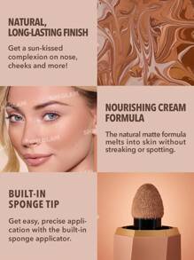 SHEGLAM Bronceador LíQuido Mate Sun Beam-Crema En Gel Golden Sun Contour No Graso Larga DuracióN Altamente Pigmentado Contouring Natural Contouring Bronceador Ligero Brown Contour & Bronzer GraduacióN CumpleañOs Vacaciones Verano OtoñO Y2K Elegante Moda Mujeres NiñAs Marca Maquillaje CosméTico Belleza Fiesta Playa Viaje Camping Aire Libre Escuela Campus ExcursióN Festivales DecoracióN Regalo Presente Rosa Chica Cosplay Mejor Color Encanto Vibra