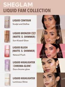 SHEGLAM Bronceador LíQuido Mate Sun Beam-Crema En Gel Golden Sun Contour No Graso Larga DuracióN Altamente Pigmentado Contouring Natural Contouring Bronceador Ligero Brown Contour & Bronzer GraduacióN CumpleañOs Vacaciones Verano OtoñO Y2K Elegante Moda Mujeres NiñAs Marca Maquillaje CosméTico Belleza Fiesta Playa Viaje Camping Aire Libre Escuela Campus ExcursióN Festivales DecoracióN Regalo Presente Rosa Chica Cosplay Mejor Color Encanto Vibra