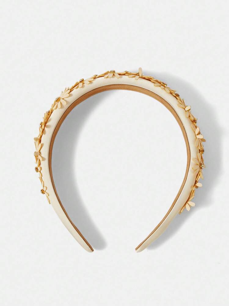 RHINESTONE FLORAL HEADBAND