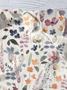 EMERY ROSE Áo cánh tay bồng bềnh thanh lịch cho kỳ nghỉ thường ngày cỡ lớn dành cho nữ, thiết kế tối giản phù hợp cho mùa hè, cài nút phía trước, họa tiết hoa nhỏ xinh, áo cánh sang trọng dành cho nữ vào mùa thu/đông - Nhiều màu - Xem 5