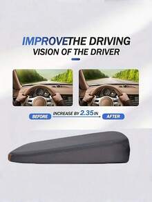 SHEIN 1pc Car/Truck Seat, Office Chair, Wheelchair Wedge Cushion - Memory Foam Seat Pad For Sciatica Relief, Breathable Polyester Fabric Car Seat Pad - Thick Comfort Reinforced Cushion, Anti-Slip Design, Suitable For All Vehicles, Black Woven Fabric Enhancing Support And Ventilation Room Decor Home Decor Chair Cushion Seat Cushion Back To School School Supplies