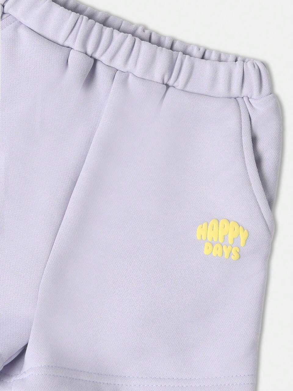 Wide Sleeve Cropped Tee With Matching Shorts