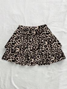 Soleia Sexy Leopard Print Full Pattern Women Casual Waist Ruched Fishtail Skirt, Suitable For Summer Music Festival Chic Dress - Multicolor - View 2