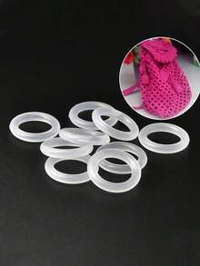 400pcs Crochet Rings, Bag Shaping Rings, O-Rings, Plastic Circles 2cm, Suitable For Circle Shaping, Backpack Decoration, And Pet Chew Ring Accessories