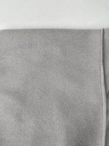 FavEase 女式抽绳腰部口袋阔腿慢跑裤，灰色，休闲街头风格，秋季 - 灰色 - 查看 8