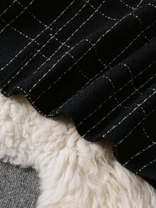 Franclia Plaid Buckle Strap Dress, Women's Jumper Dress - Black - View 5