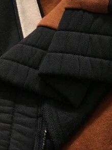 DAZY Conjunto de sudadera de media cremallera con bloques de color para hombre, otoño - Multicolor - Ver 7
