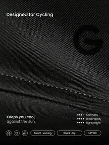 GLOWMODE 巡航控制吸汗速干防晒透气骑行面罩健身房训练锻炼 - 黑色 - 查看 5