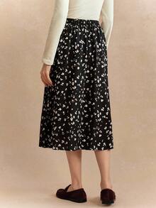 Écloséra Women's Full Printed Skirt With Pockets Maxi Women Outfit Fall Cloth For Women - Multicolor - View 3