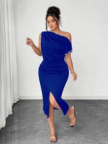 Auvina Elegant Summer Vacation Dress For Plus-Size Ladies