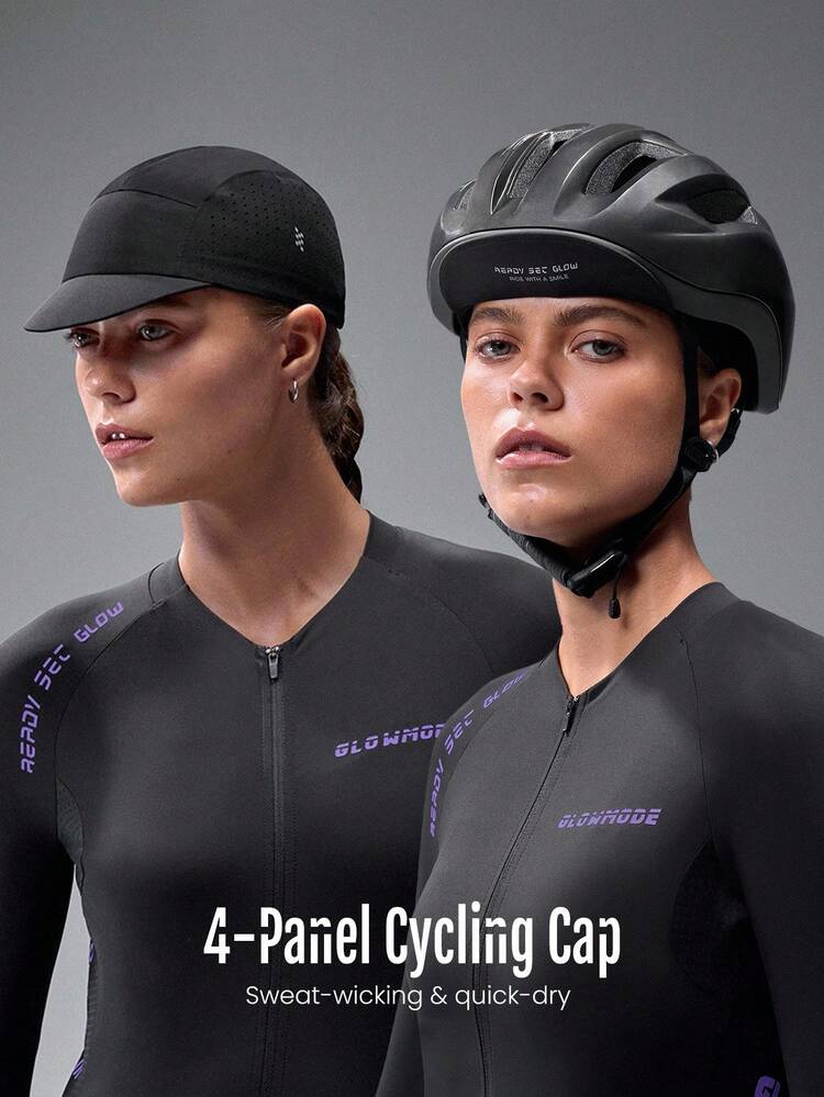 Gorra de ciclismo resistente al agua, de secado rápido, ligera y transpirable con detalles reflectantes para entrenamiento y gimnasio