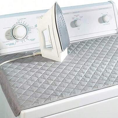 SHEIN 1 件桌面熨烫垫、磁性熨烫毯、便携式熨衣板套、可折叠耐热熨烫垫，适用于洗衣机和烘干机